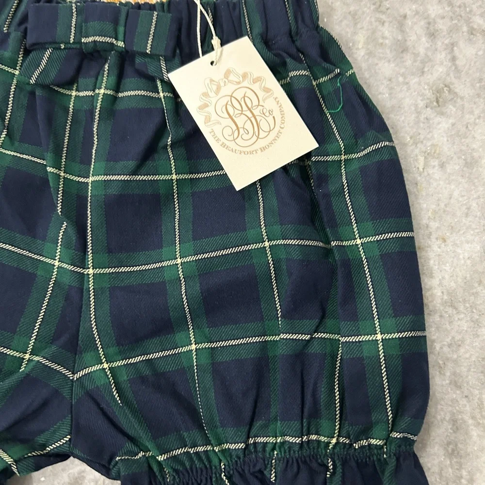 The Beaufort Bonnet Company Natalie Knickers Holiday Plaid Size 6